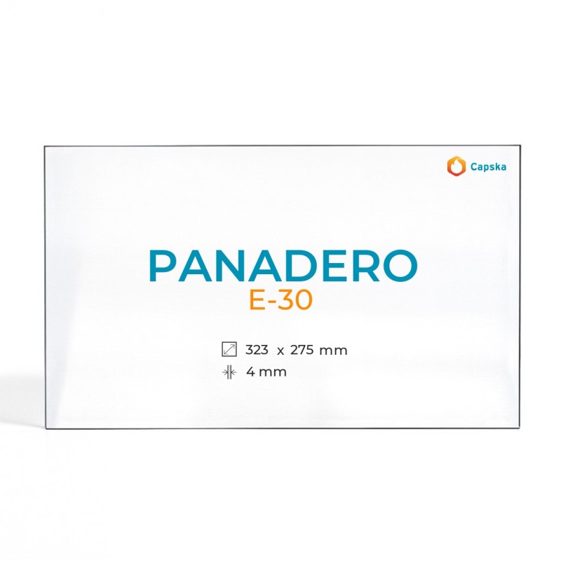 Cristall Panadero E-30 - Vidre Rectangle per estufa de llenya