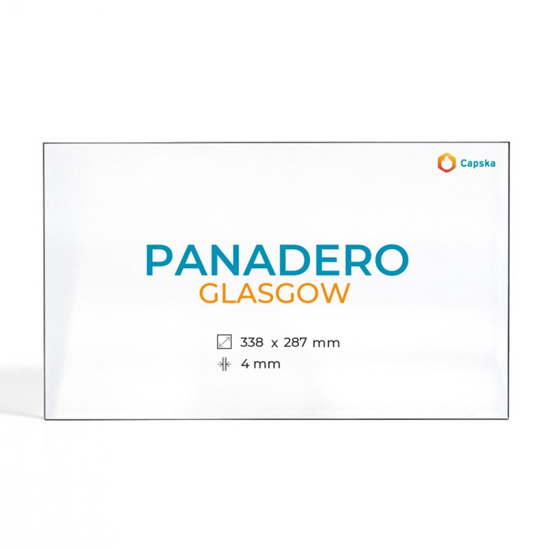 Vidre Panadero GLASGOW per estufa de llenya - Rectangle 338 x 287 x 4 mm
