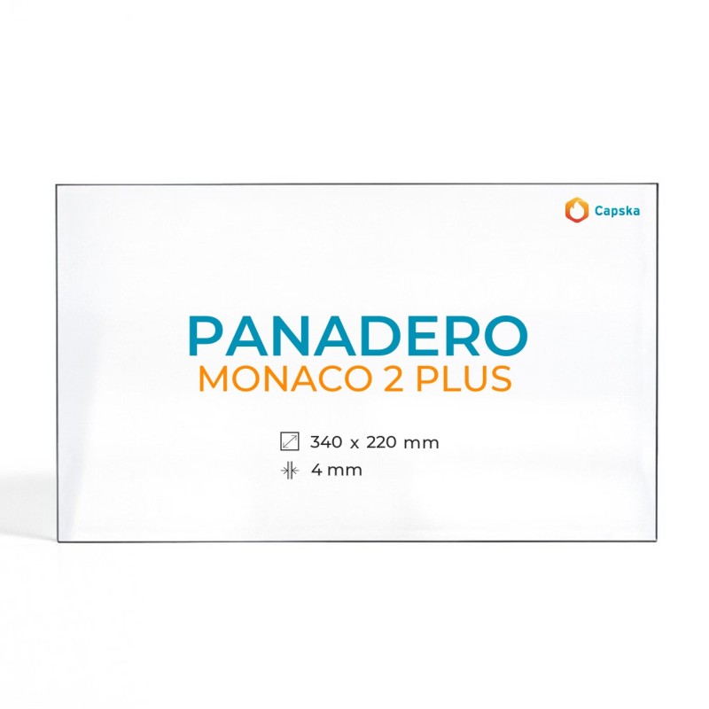 Cristal Panadero MONACO 2 PLUS - Vidrio Rectángulo para estufa de leña