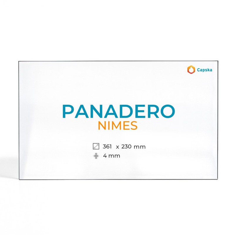 Cristal Panadero NIMES - Vidrio Rectángulo para estufa de leña
