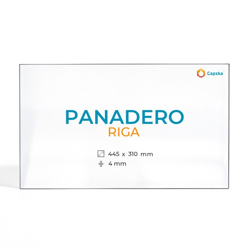 Cristal Panadero RIGA - Vidrio Rectángulo para estufa de leña