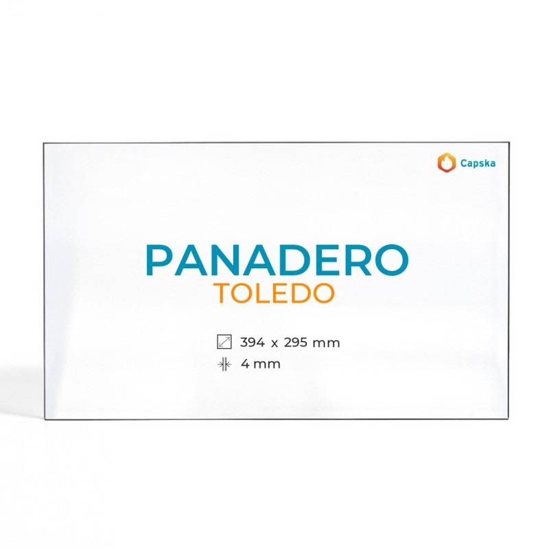 Cristal Panadero TOLEDO - Vidrio Rectángulo para estufa de leña