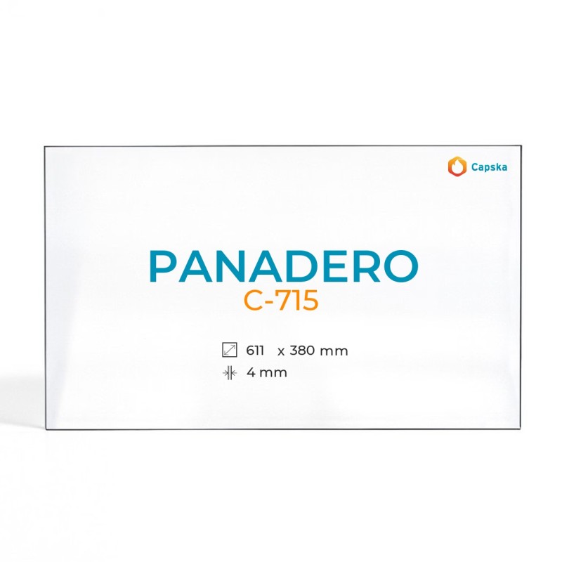Cristall Panadero C-715 - Vidre Rectangle per xemeneia