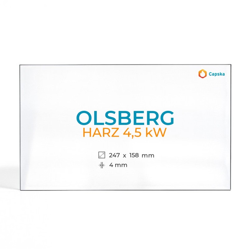 Cristall Olsberg HARZ 4,5 KW - Vidre Rectangle per estufa de llenya