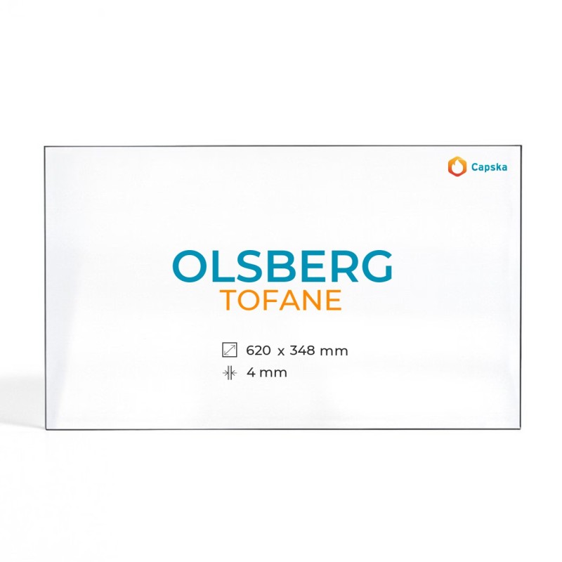 Cristall Olsberg TOFANE - Vidre Rectangle per estufa de llenya