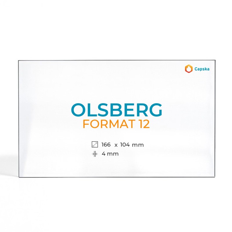 Cristal Olsberg FORMAT 12 - Vidrio Rectángulo para chimenea