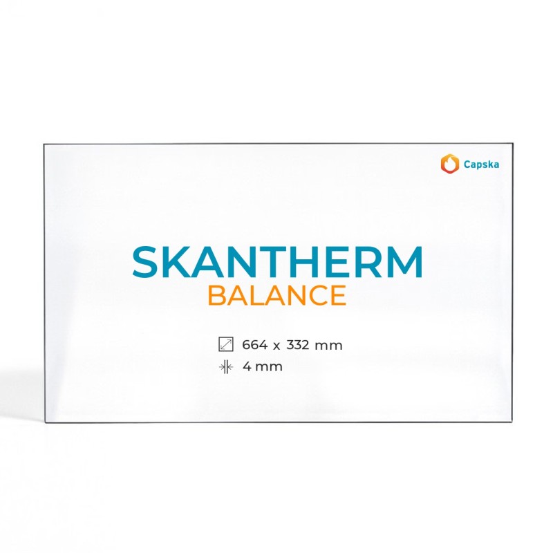 Cristal Skantherm BALANCE - Vidrio Rectángulo para estufa de leña