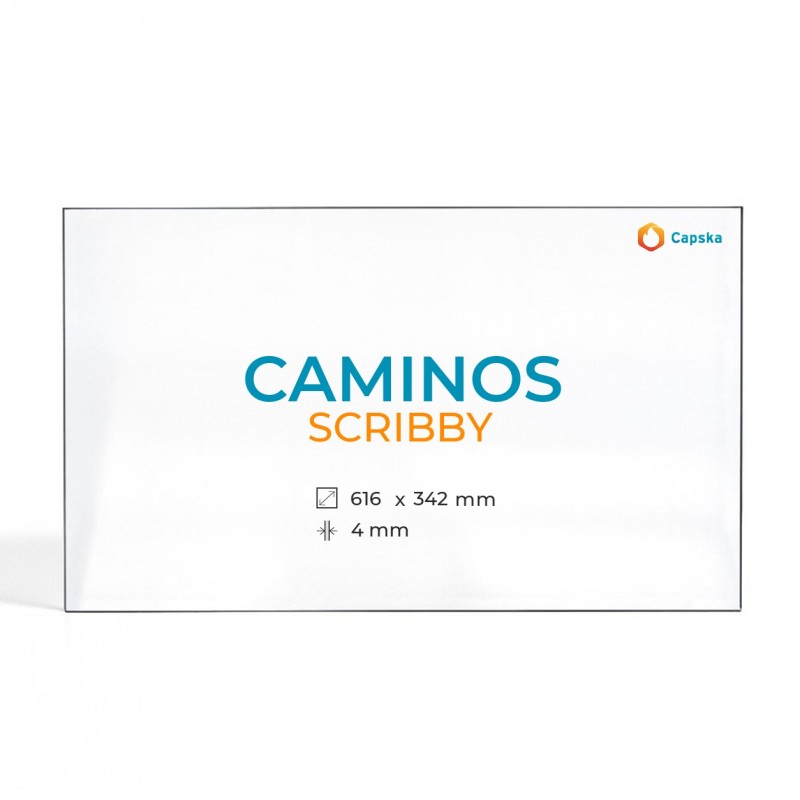 Vidrio Caminos SCRIBBY - Vidrio para estufa de leña