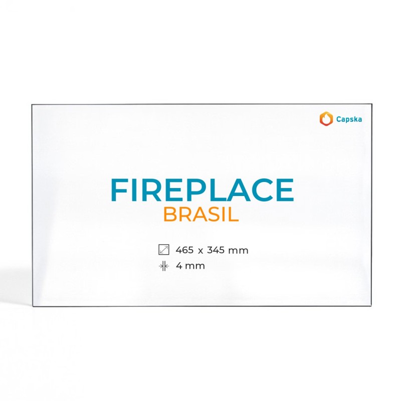 Cristal Fireplace BRASIL - Vidrio Rectángulo para estufa de leña