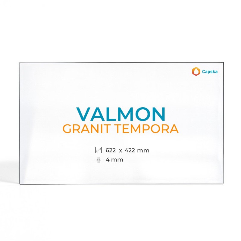 Vidre Rectangle per xemeneia - VALMON GRANIT TEMPORA