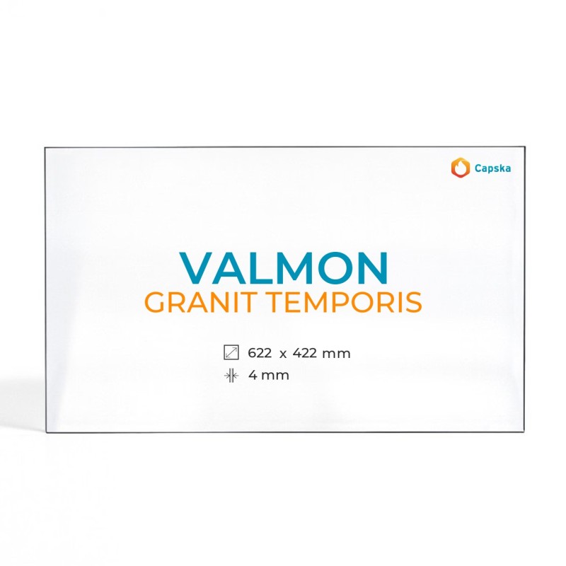 Cristal Valmon GRANIT TEMPORIS - Vidrio Rectángulo para chimenea
