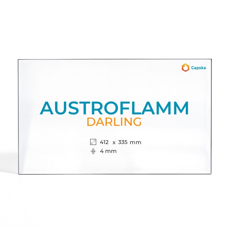 Cristal Austroflamm DARLING - Vidrio Rectángulo para estufa de leña