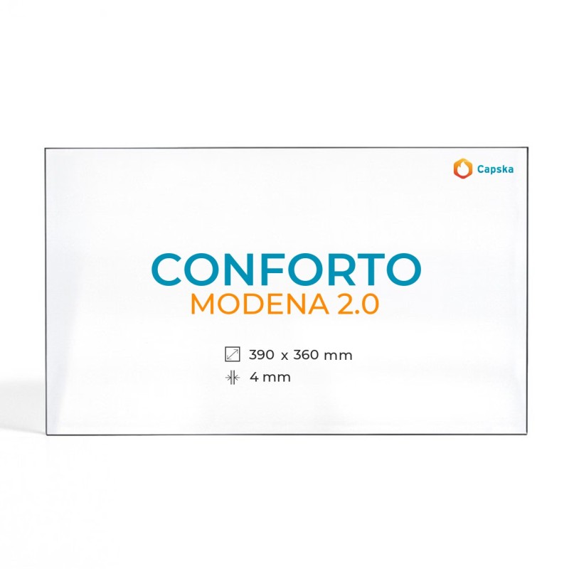 Vidre Conforto MODENA 2.0 - Rectangle per estufa de llenya