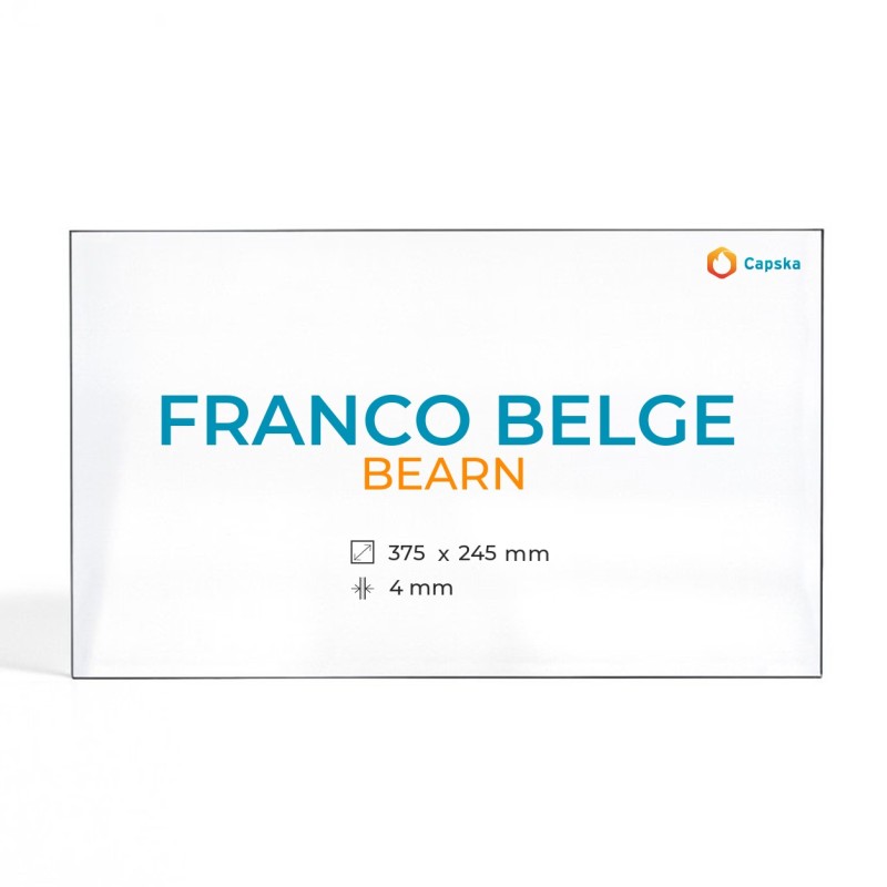 Vidre Rectangle Franco Belge BEARN per estufa de llenya