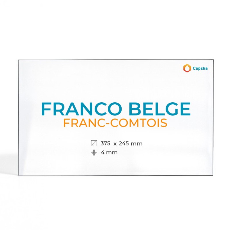 Cristal Franco Belge FRANC-COMTOIS - Vidrio Rectángulo con arco
