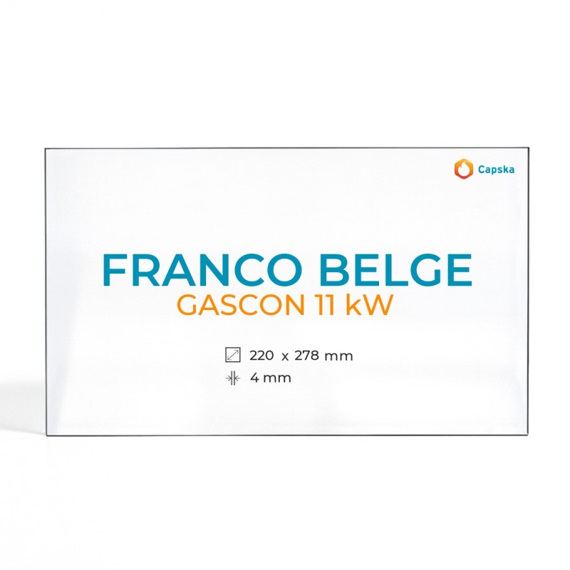 Cristall Franco Belge GASCON 11 KW - Vidre 1 angle arrodonit Dret