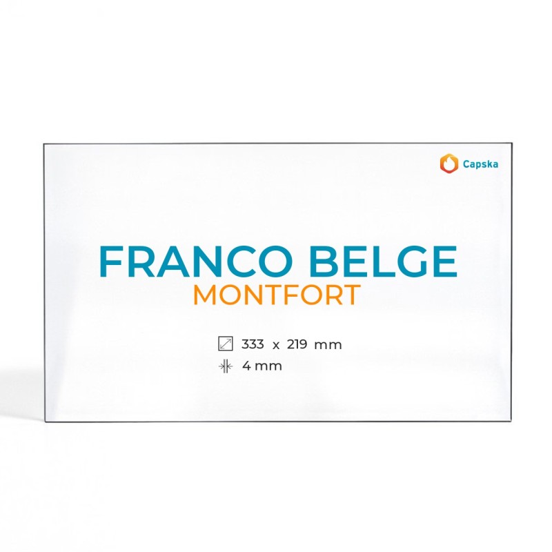 Vidre Franco Belge MONTFORT - Rectangle amb arc per estufa de llenya