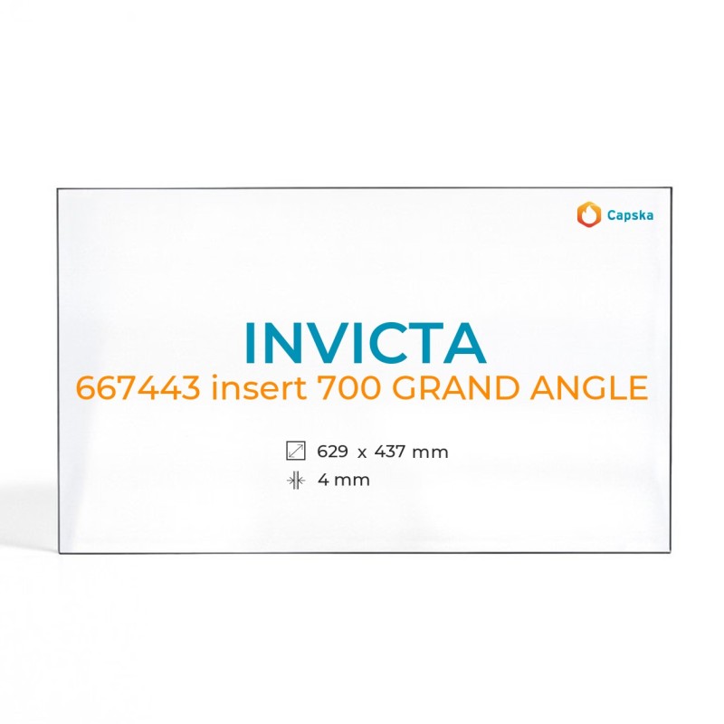 Cristall Invicta 667443 INSERT 700 GRAND ANGLE - Vidre Rectangle Serigrafiat