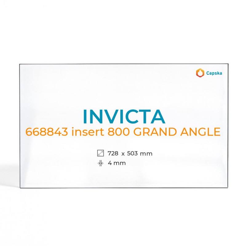 Cristall Invicta 668843 INSERT 800 GRAND ANGLE - Vidre Rectangle Serigrafiat