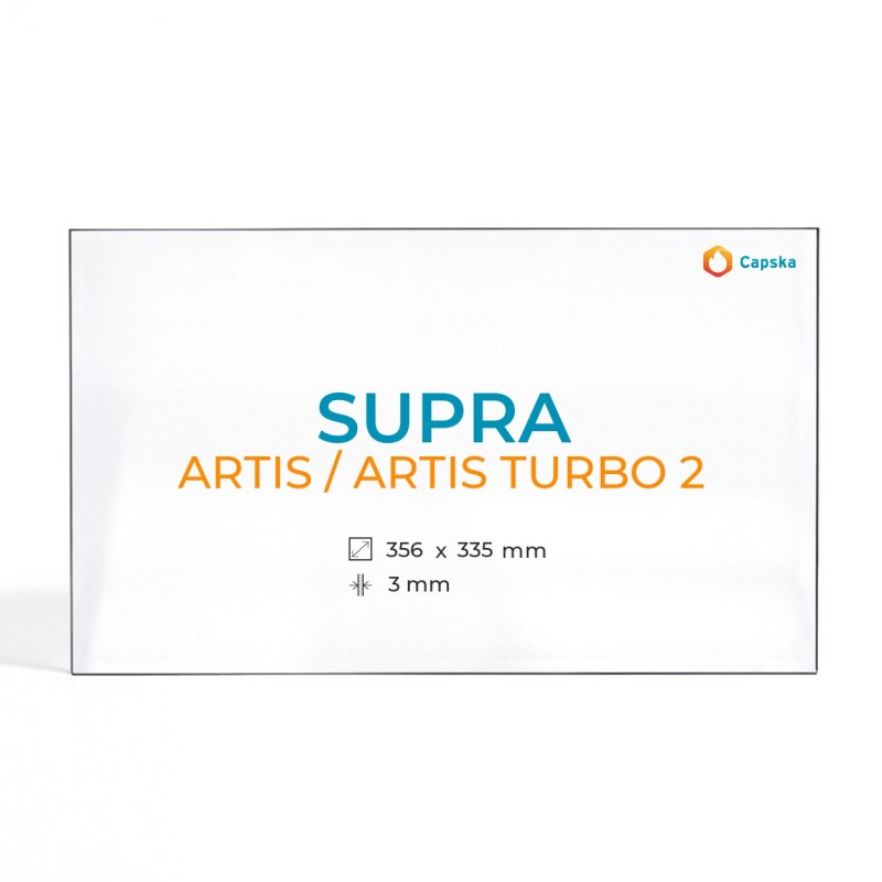 Cristall Supra ARTIS / ARTIS TURBO 2 (sense serigrafia) - Vidre Rectangle per estufa de llenya