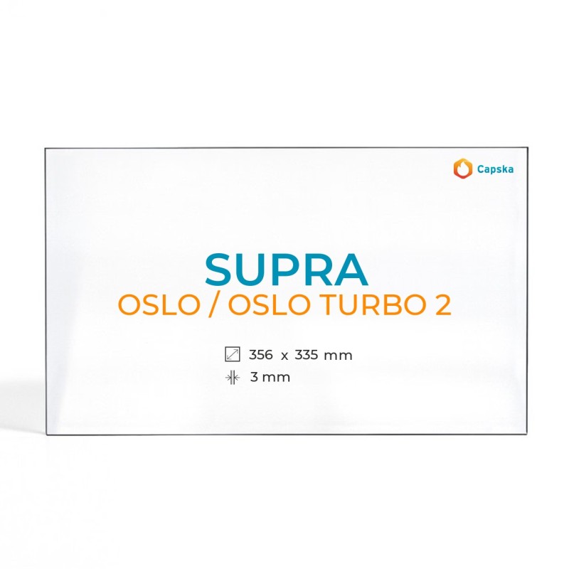 Cristall Supra OSLO / OSLO TURBO 2 - Vidre Rectangle per estufa de llenya