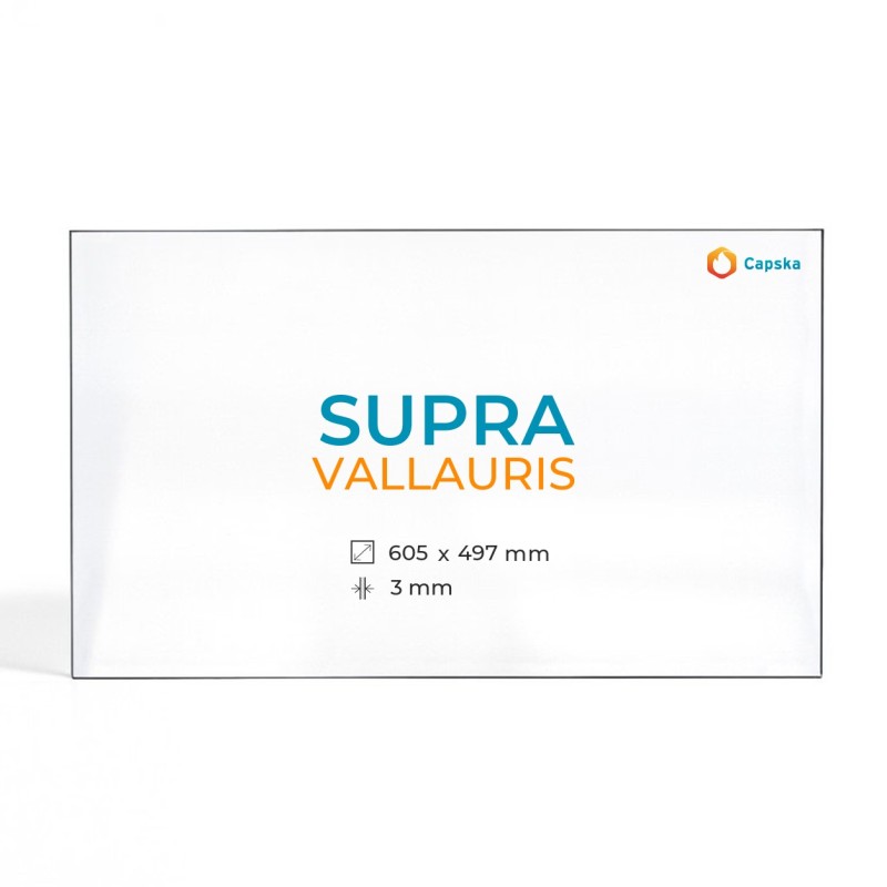 Cristall Supra VALLAURIS - Vidre Rectangle Serigrafiat per xemeneia