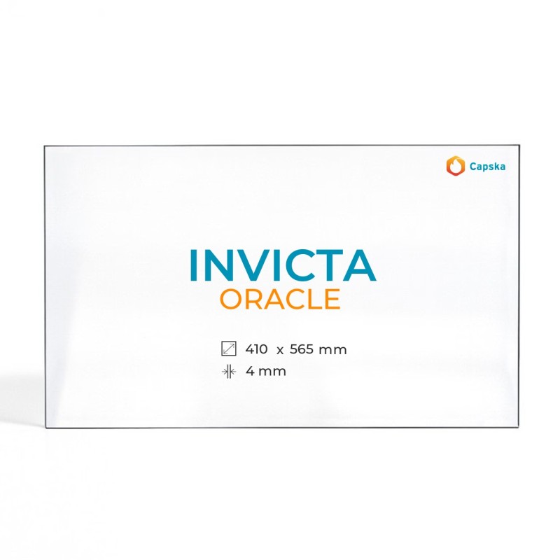 Cristal Invicta ORACLE - Vidrio Trapecio isósceles para estufa de leña