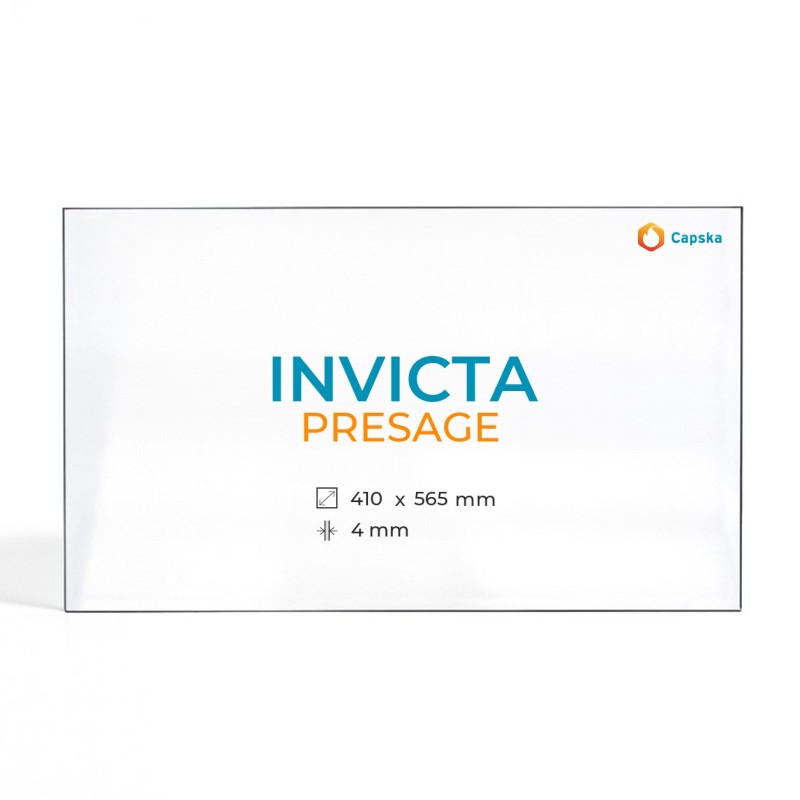 Cristal Invicta PRESAGE - Vidrio Trapecio isósceles para estufa de leña