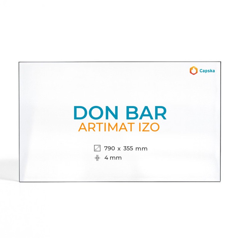 Vidre ceràmic Don Bar ARTIMAT IZO - Trapezi isòsceles 790 / 380 x 355 x 4 mm