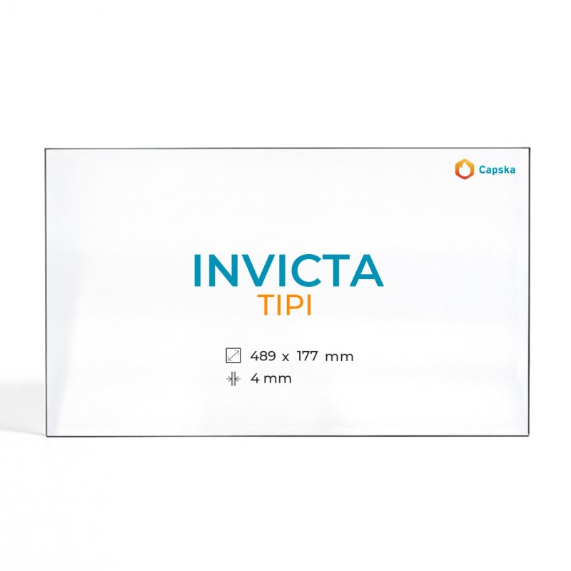 Vidre ceràmic Invicta TIPI - Triangle isòsceles Dret per estufa de llenya