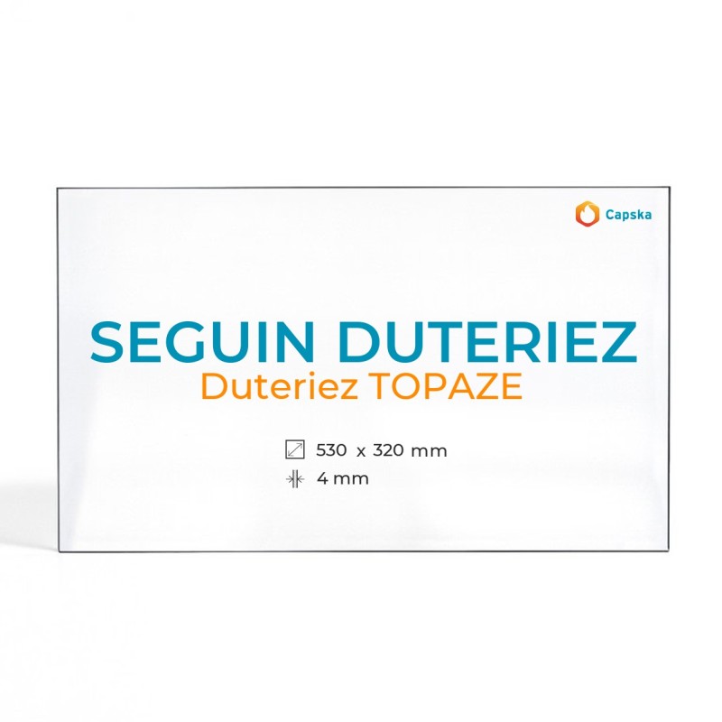 Vidre Rectangle amb arc per inserit de xemeneia - Duteriez TOPAZE