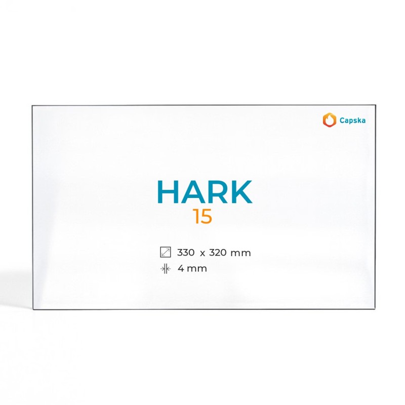 Cristal Hark 15 - Vidrio Rectángulo para estufa de leña