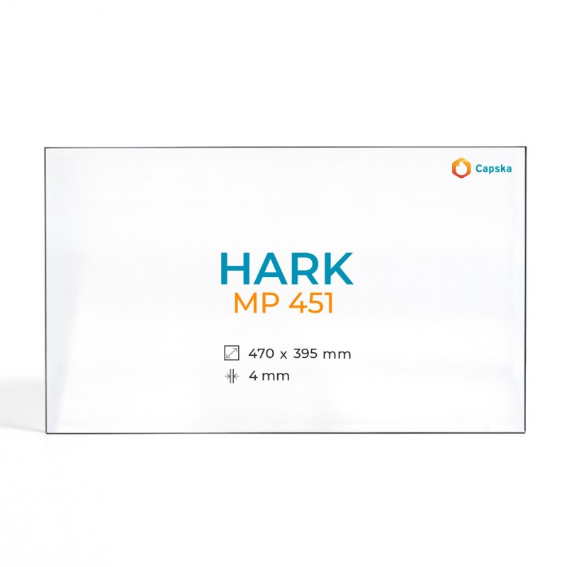 Cristal Hark MP 451 - Vidrio Rectangular para Estufa de Leña