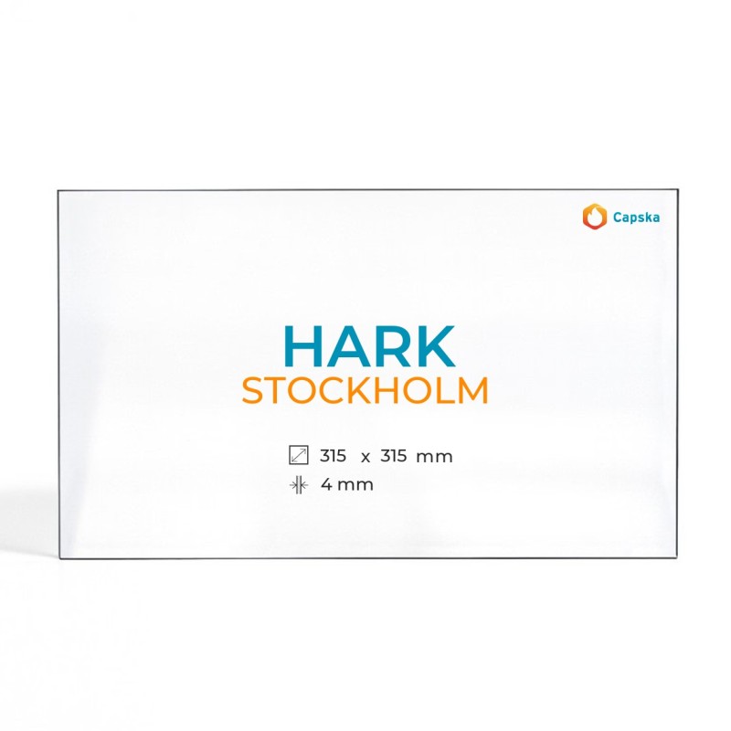 Cristal Hark STOCKHOLM - Vidrio Rectángulo para estufa de leña