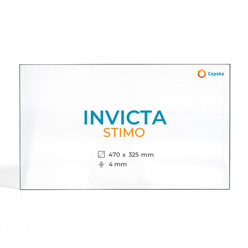 Cristall Invicta STIMO - Vidre Rectangle per estufa de llenya
