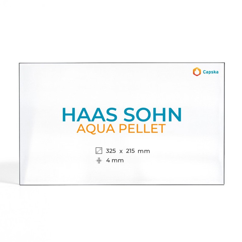 Vidre Rectangle HAAS SOHN AQUA PELLET per estufa de llenya
