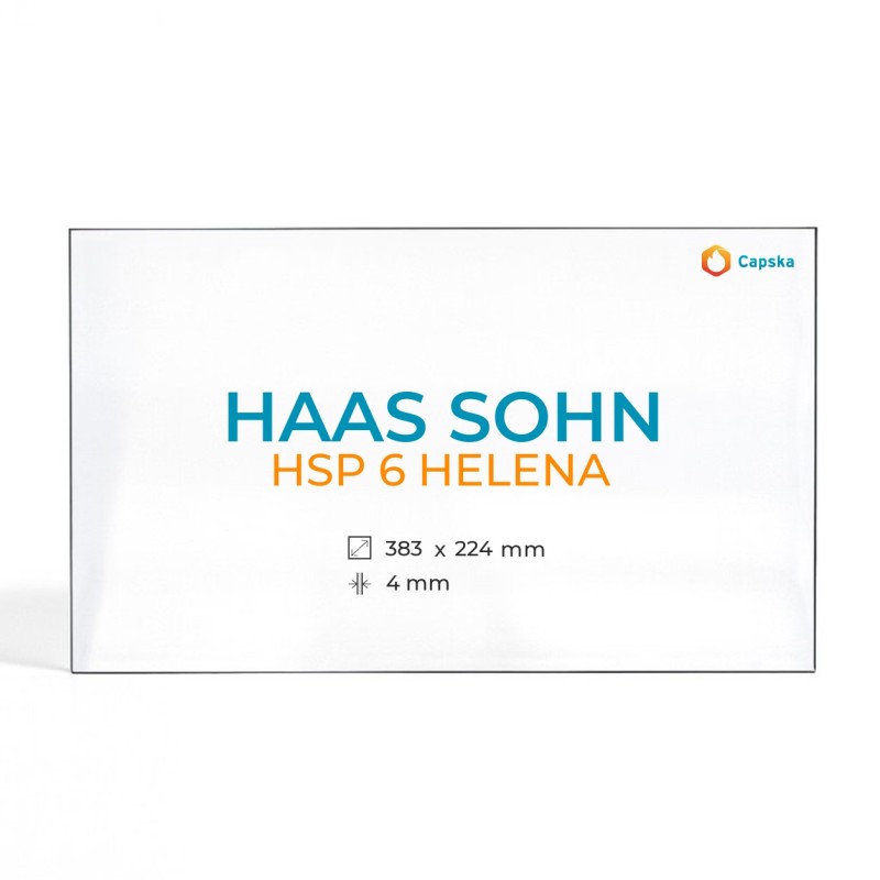 Vidre Rectangle Haas Sohn HSP 6 HELENA per Estufa de llenya