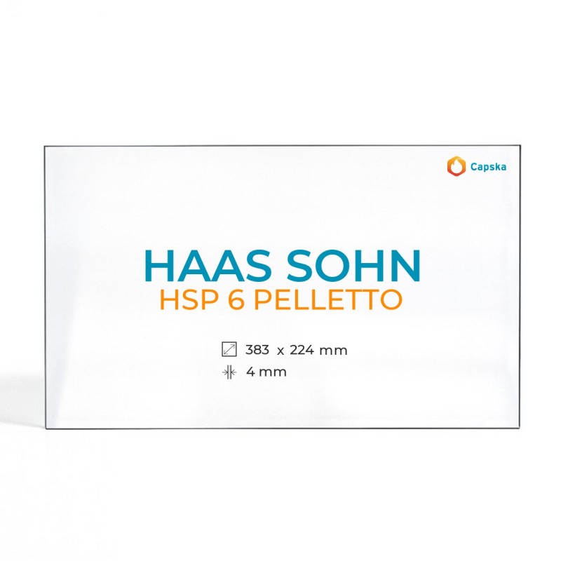 Vidre Haas Sohn HSP 6 PELLETTO - Rectangle per estufa de llenya