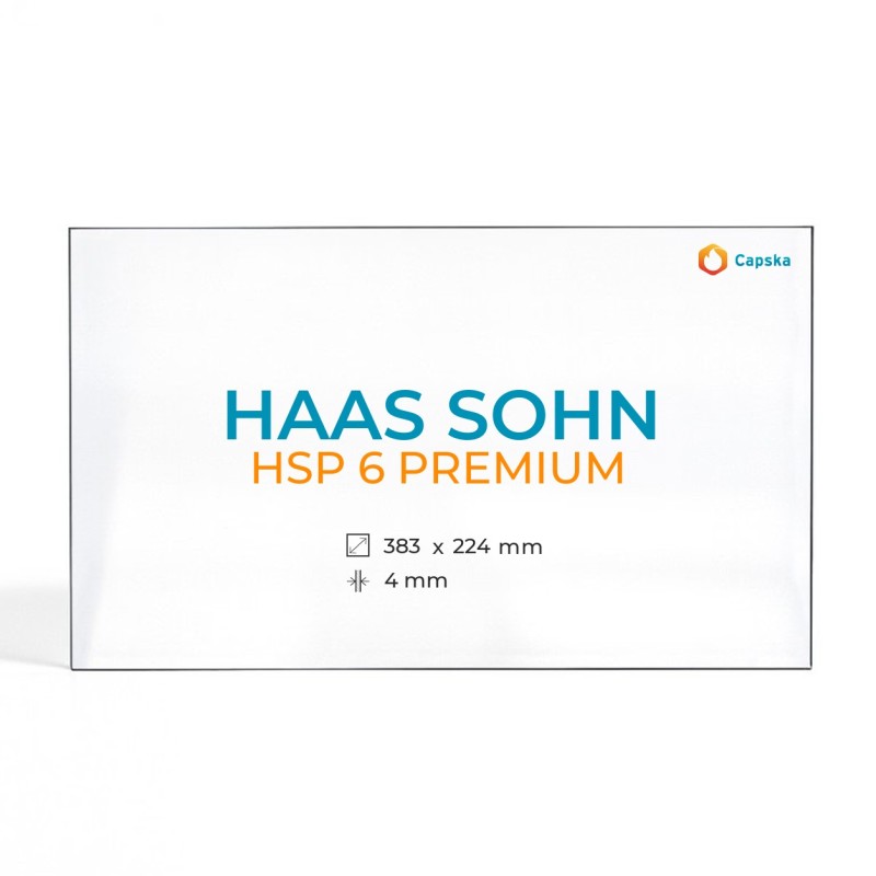 Cristall Haas Sohn HSP 6 PREMIUM - Vidre Rectangle per estufa de llenya