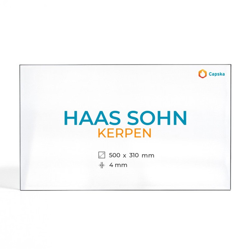 Cristall Haas Sohn KERPEN - Vidre Rectangle per estufa de llenya