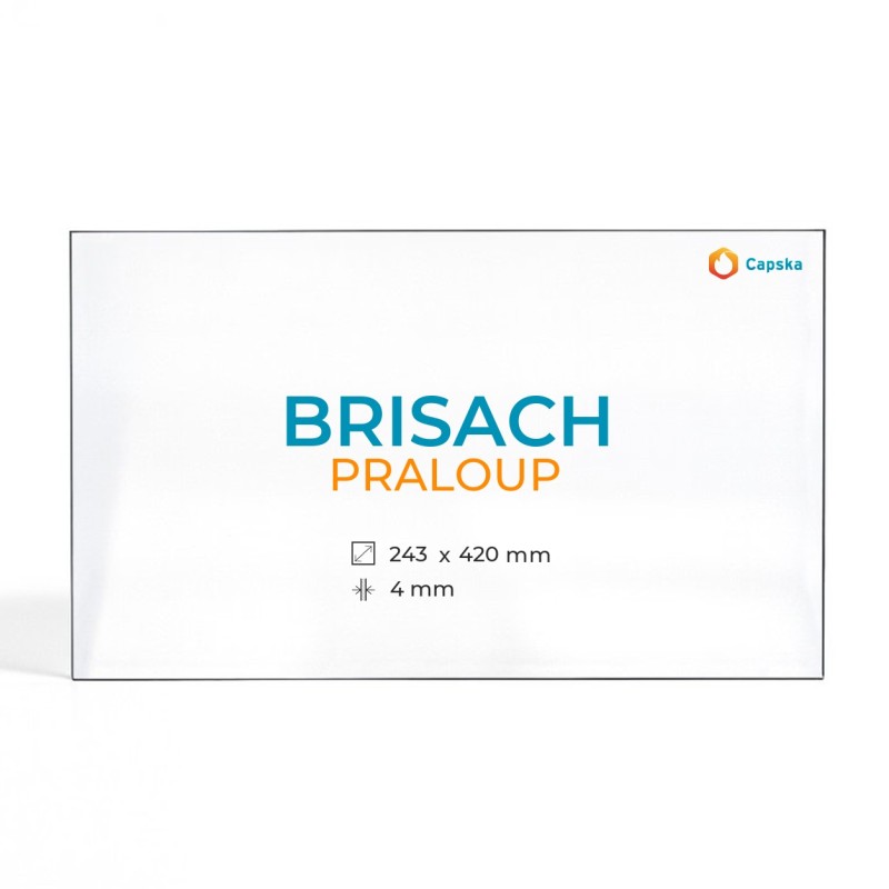 Cristal Brisach PRALOUP - Vidrio para estufa de pellets