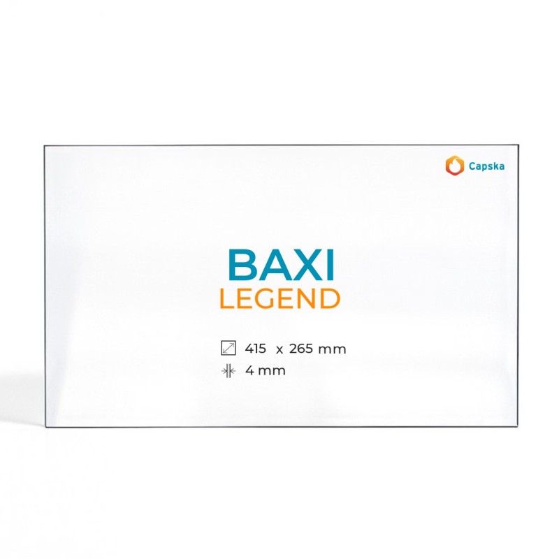 Cristal Baxi LEGEND - Vidrio Rectángulo para estufa de leña