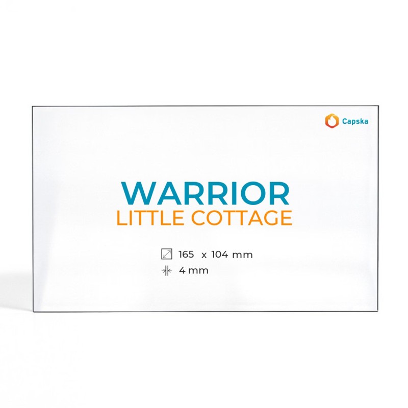 Cristal Warrior LITTLE COTTAGE - Vidrio Rectángulo para estufa de leña
