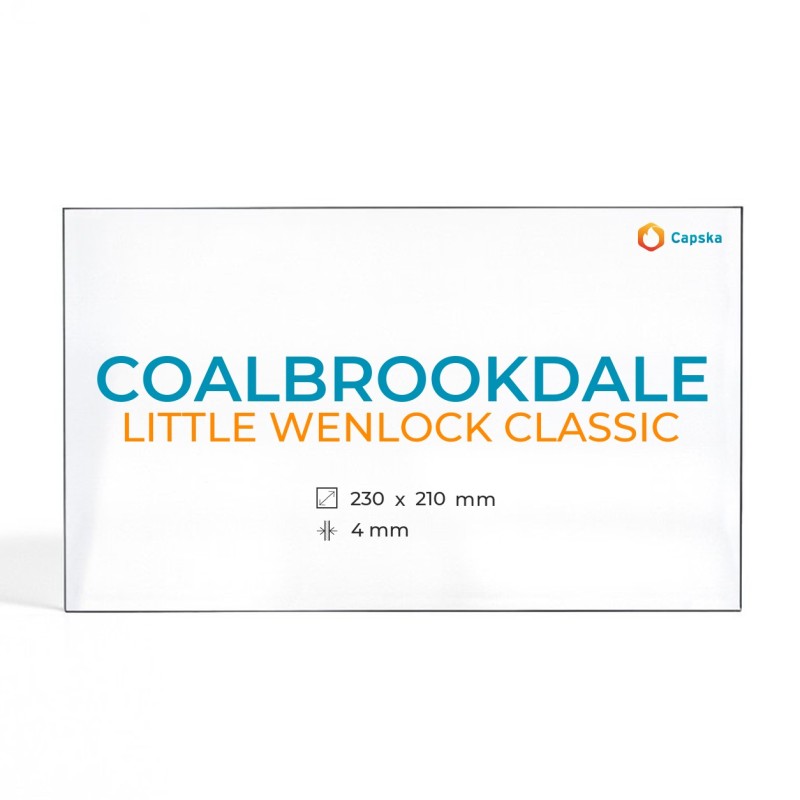 Cristal Coalbrookdale LITTLE WENLOCK CLASSIC - Vidrio para estufa de leña