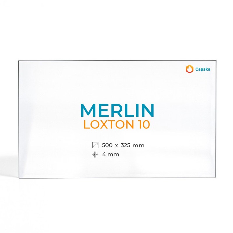 Cristal Merlin LOXTON 10 - Vidrio Rectángulo para estufa de leña