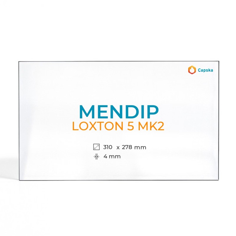 Cristal Mendip LOXTON 5 MK2 - Vidrio Rectángulo para estufa de leña