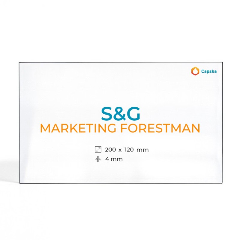 Vidre S&G MARKETING FORESTMAN - Rectangle 200x120x4mm