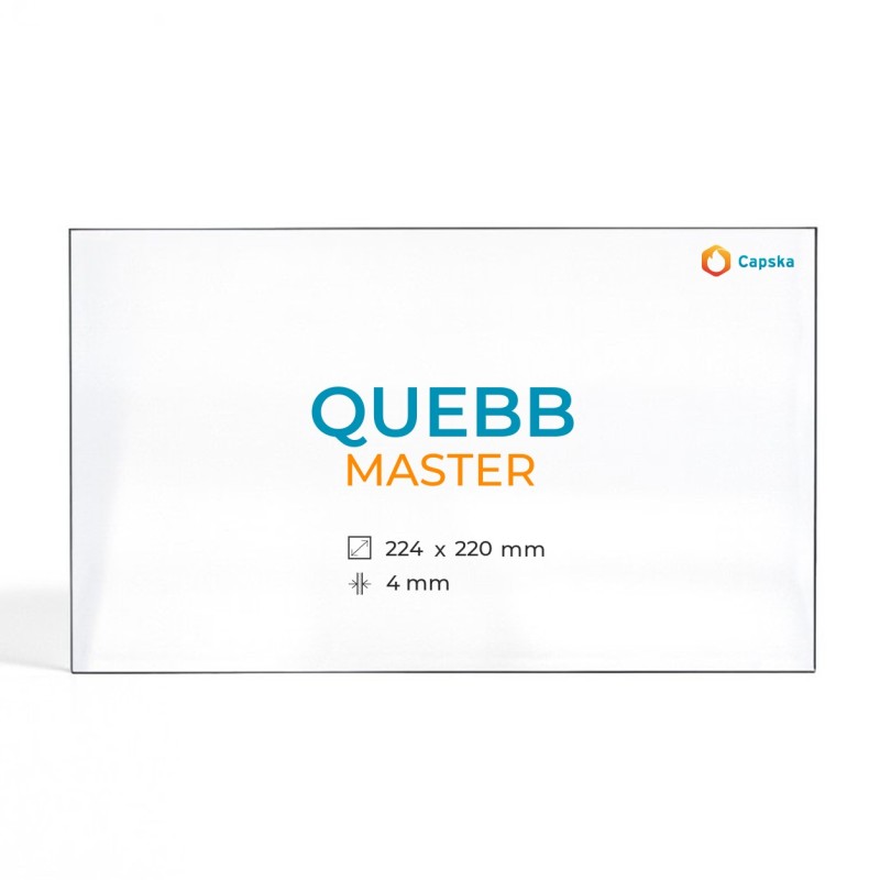 Cristal Quebb MASTER - Vidrio Rectángulo para estufa de leña