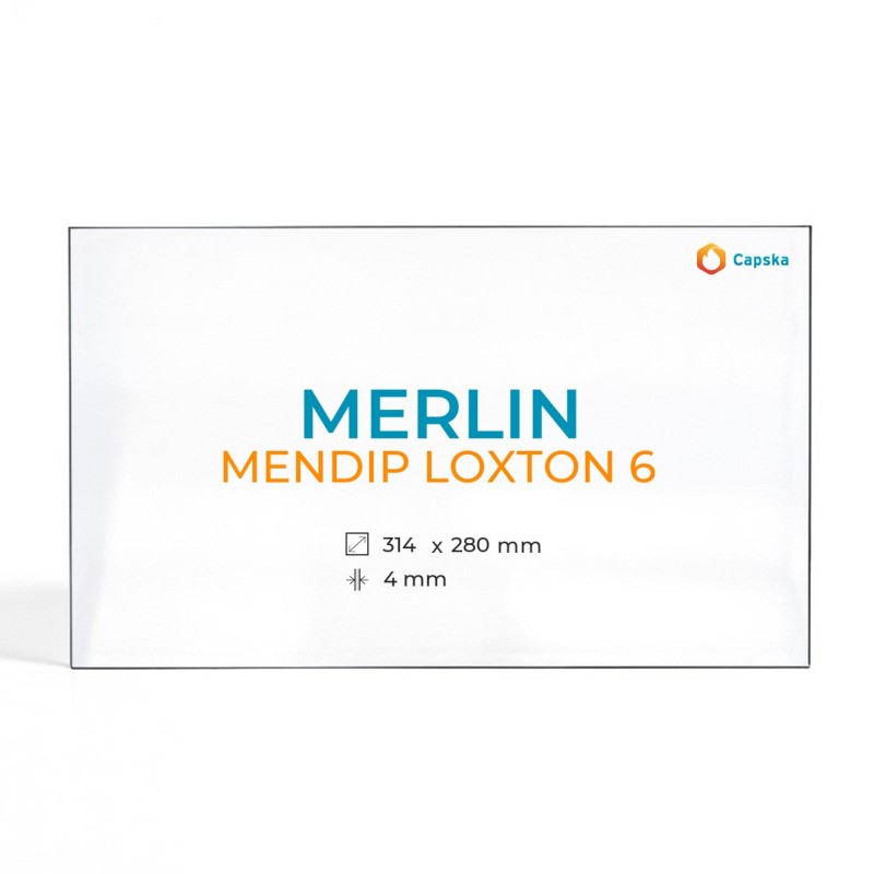 Vidre ceràmic per estufa de llenya - Cristall Merlin MENDIP LOXTON 6