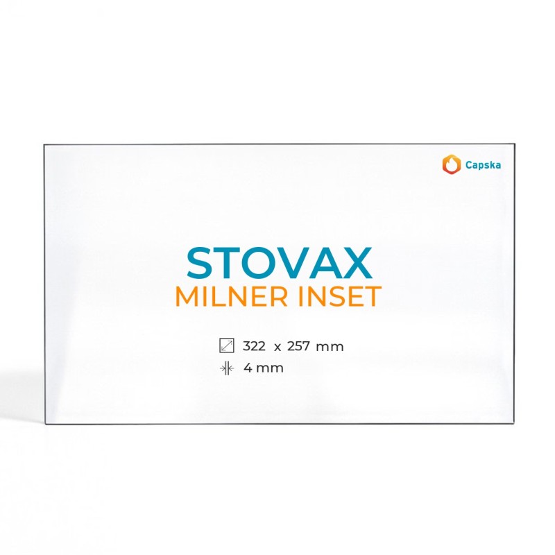 Vidre Stovax MILNER INSET - Rectangle 322x257x4mm